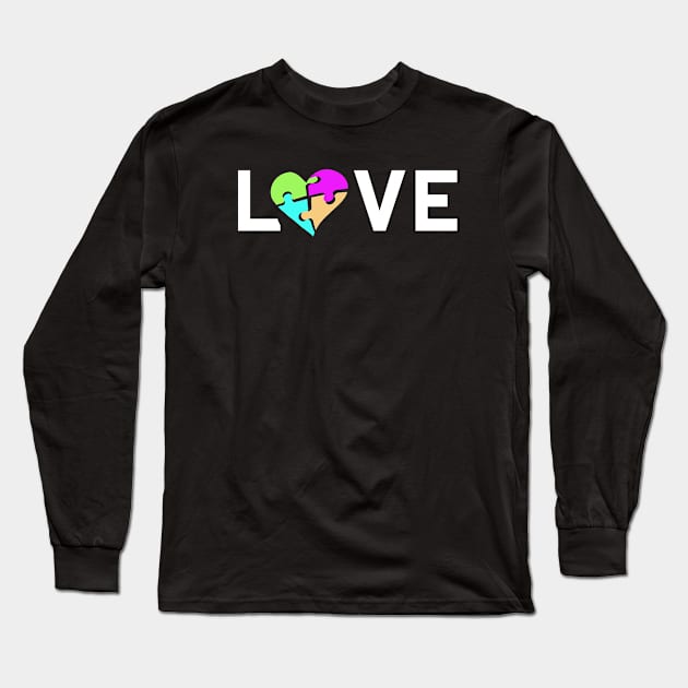 Love - autism awareness Long Sleeve T-Shirt by iniandre